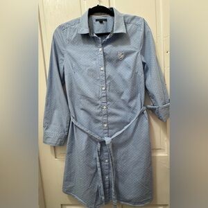 Tommy Hilfiger Light Blue Dot Button-Down Shirt